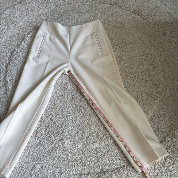 Club Monaco Cream Ivory Pleated Ankle Pants Trousers Size 6 - Picture 12 of 12
